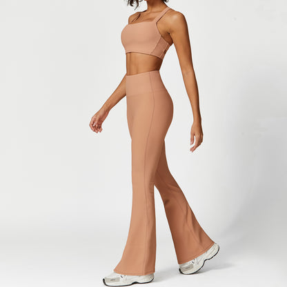 Tennis Top & Flare Bottoms by Pear Girly