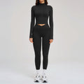 Nude-Feel Yoga Set Zipper Tight-Fit by Pear Form