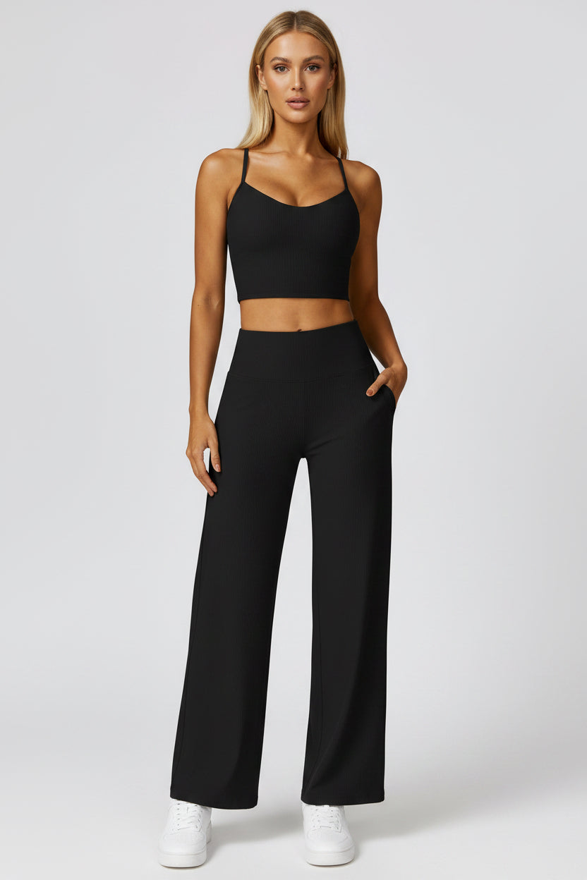 Serena Wide Leg Leggings by Pear Girly
