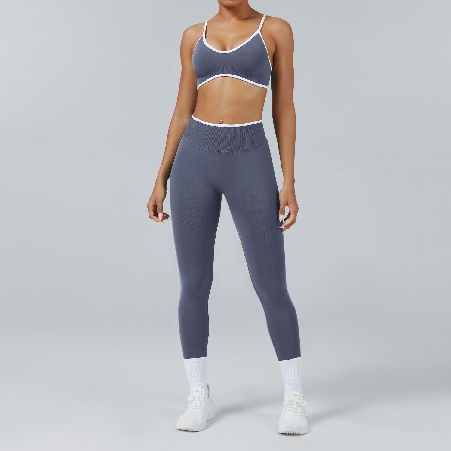 Seamless Back-Support Running Quick-Drying Yoga And Fitness Apparel Set by Pear Form