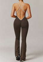 Solid Cross-Back Bodysuit by Pear Girly