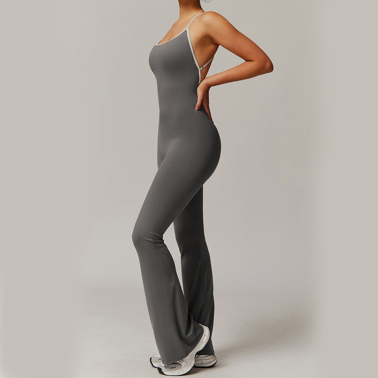 Solid Cross-Back Bodysuit by Pear Girly