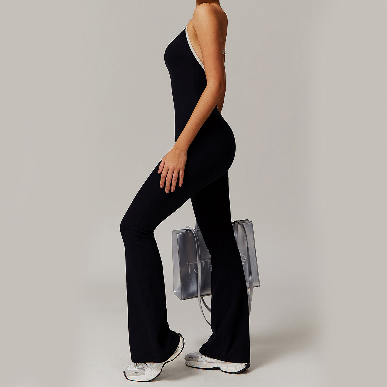 Solid Cross-Back Bodysuit by Pear Girly