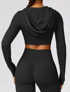 T-Shirt Hooded Workout Top by Pear Girly