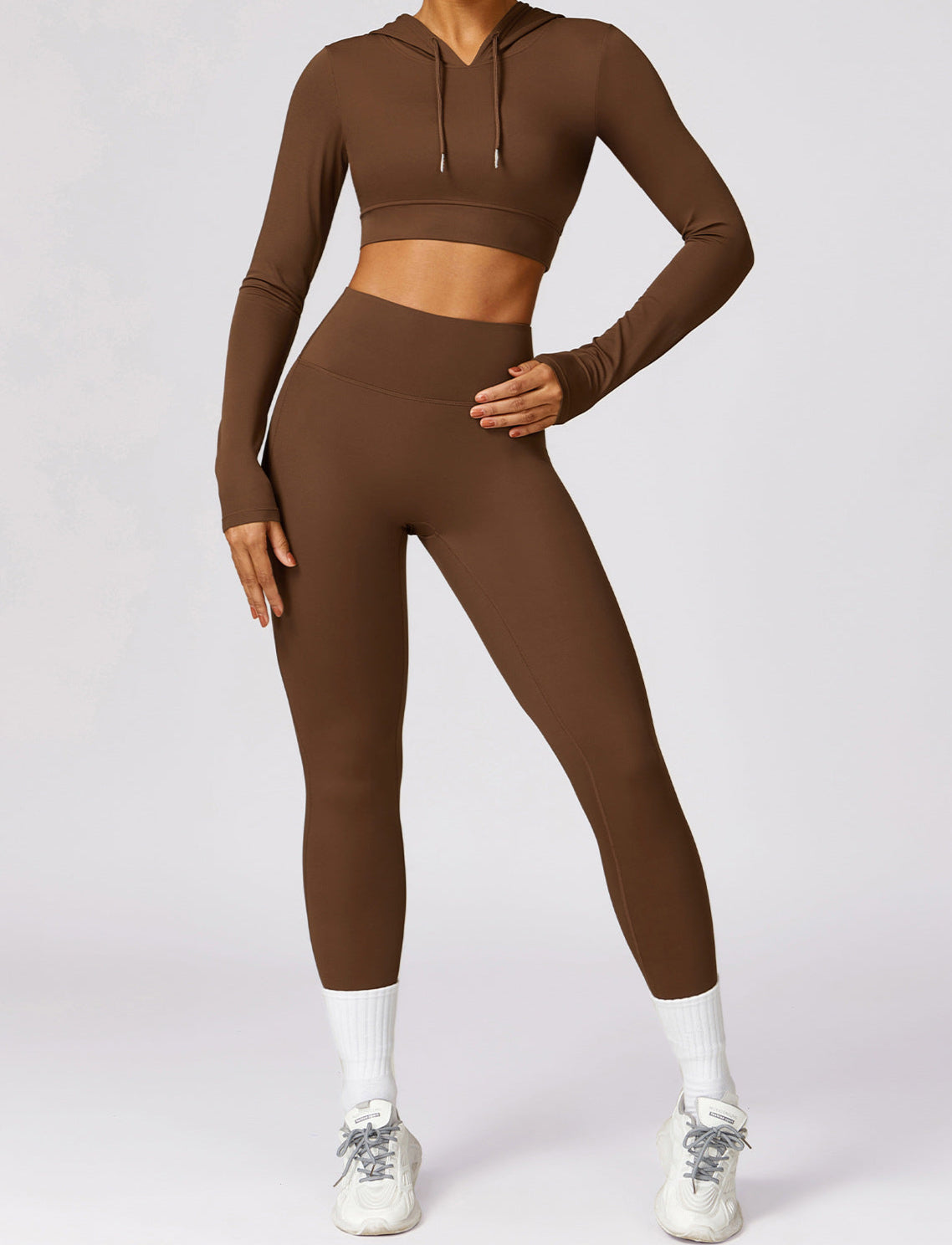 T-Shirt Hooded Workout Top by Pear Girly