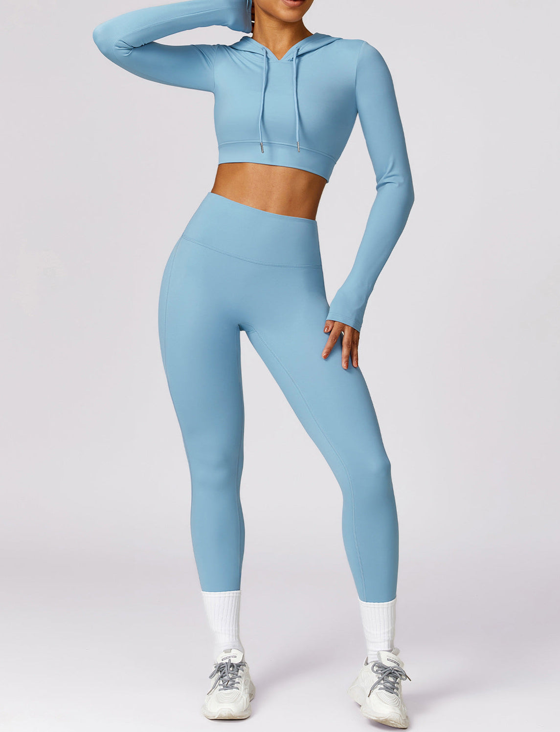 T-Shirt Hooded Workout Top by Pear Girly