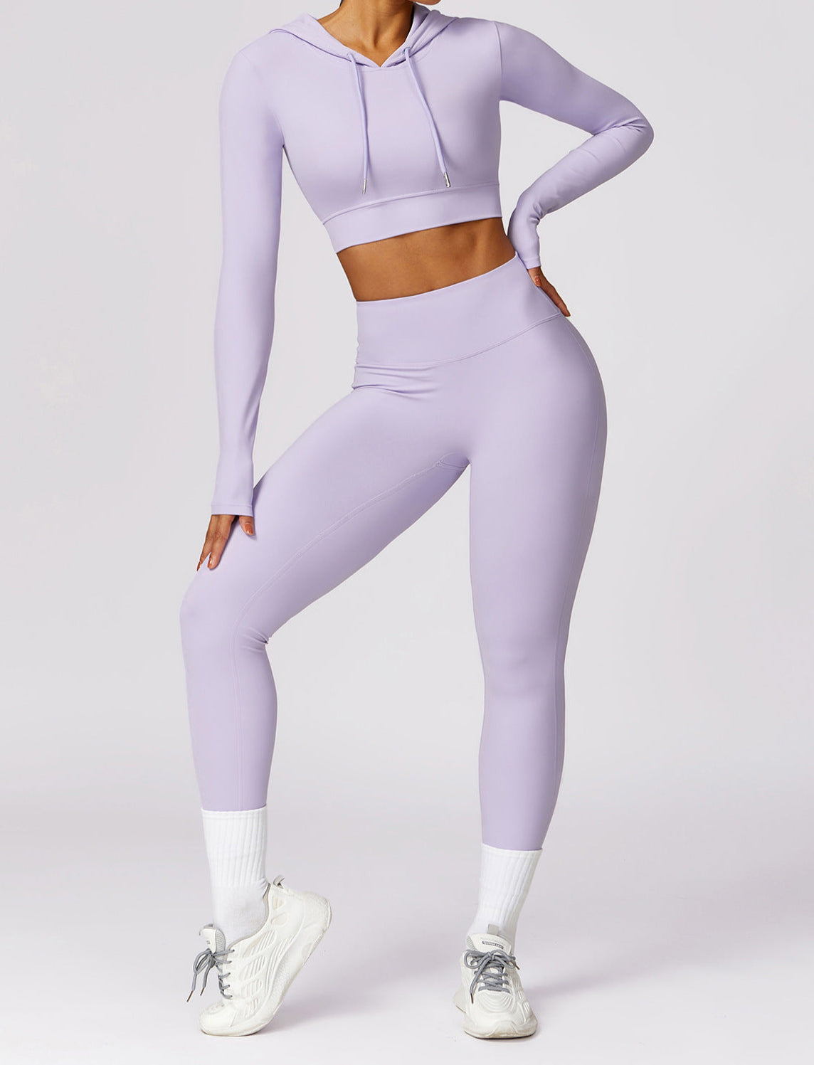 T-Shirt Hooded Workout Top by Pear Girly