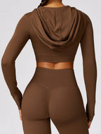 T-Shirt Hooded Workout Top by Pear Girly