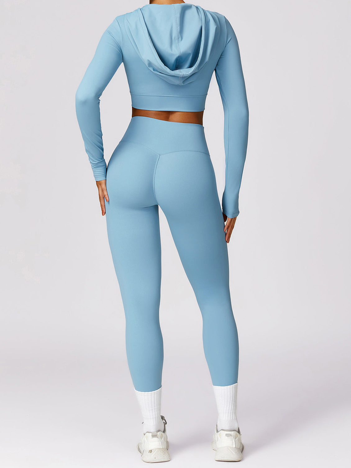 T-Shirt Hooded Workout Top by Pear Girly