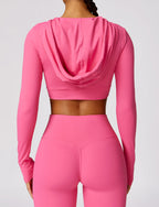 T-Shirt Hooded Workout Top by Pear Girly