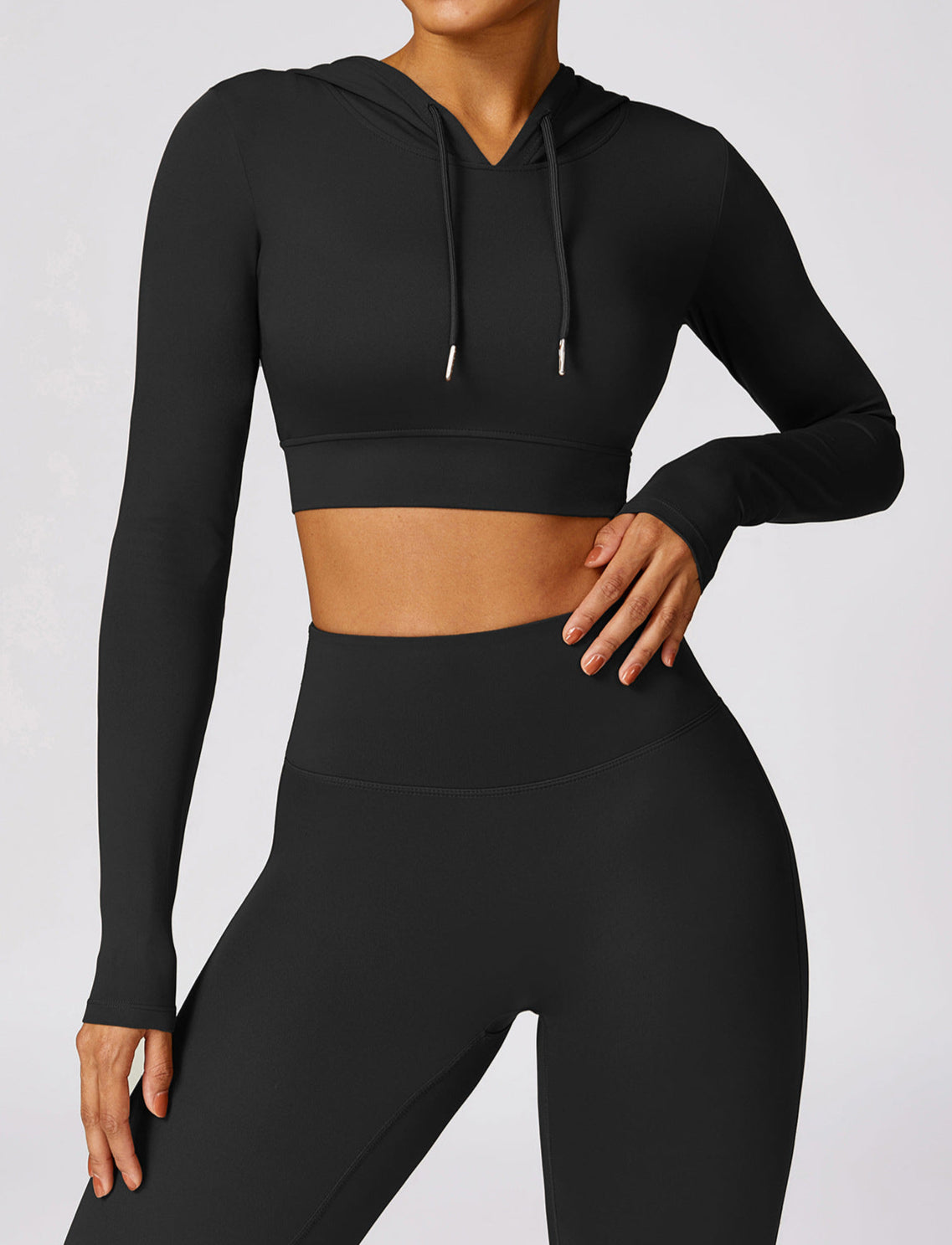 T-Shirt Hooded Workout Top by Pear Girly