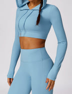 T-Shirt Hooded Workout Top by Pear Girly