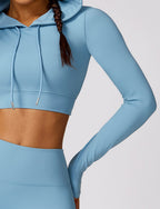 T-Shirt Hooded Workout Top by Pear Girly