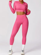 T-Shirt Hooded Workout Top by Pear Girly