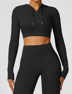 T-Shirt Hooded Workout Top by Pear Girly