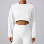Crew Neck Cropped Top by Pear Girly