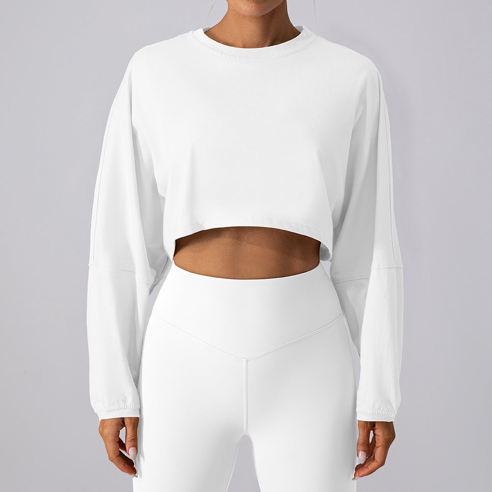 Crew Neck Cropped Top by Pear Girly