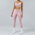Seamless Back-Support Running Quick-Drying Yoga And Fitness Apparel Set by Pear Form