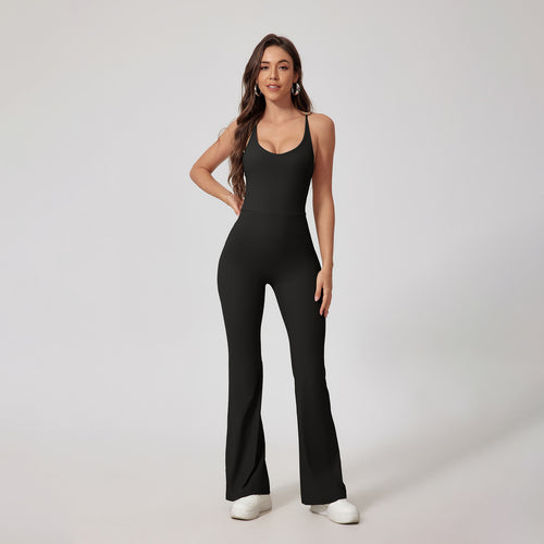 Tight Yoga Hip Lifting Sport Fitness Jumpsuit by Pear Girly