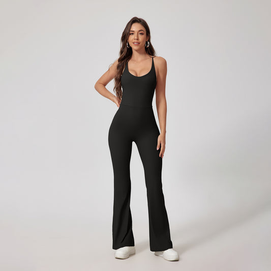 Tight Yoga Hip Lifting Sport Fitness Jumpsuit by Pear Girly