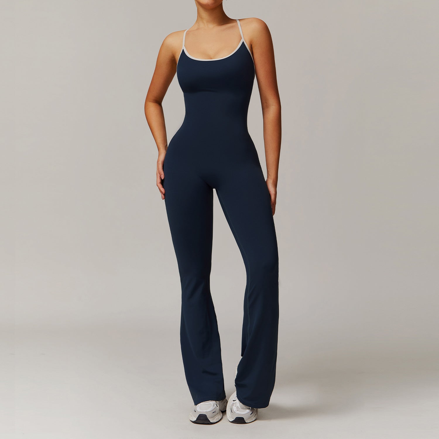 Solid Cross-Back Bodysuit by Pear Girly