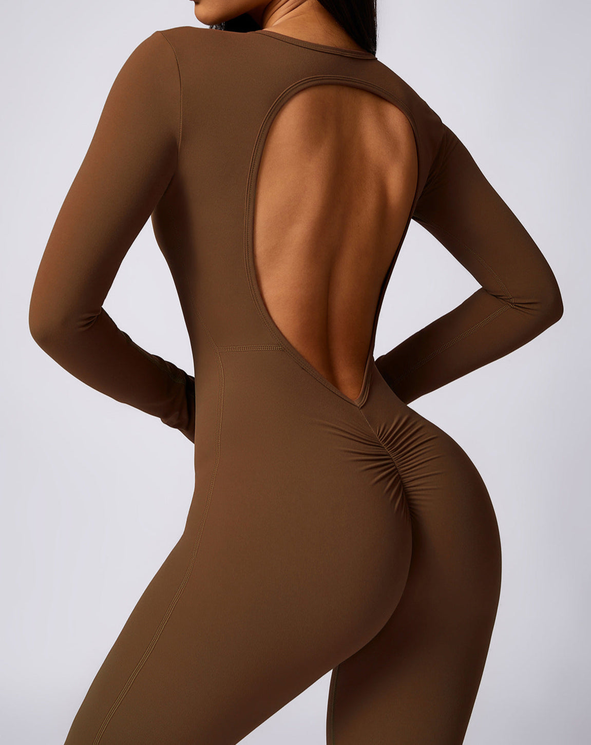 Long Sleeve Yoga Jumpsuit by Pear Girly