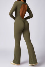 Long Sleeve Yoga Jumpsuit by Pear Girly