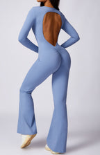 Long Sleeve Yoga Jumpsuit by Pear Girly
