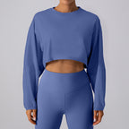 Crew Neck Cropped Top by Pear Girly