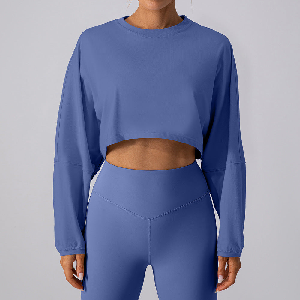 Crew Neck Cropped Top by Pear Girly