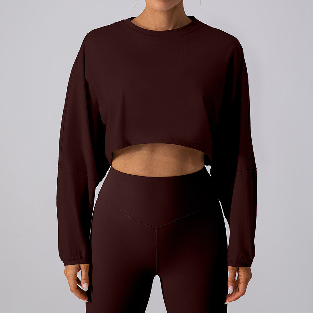 Crew Neck Cropped Top by Pear Girly