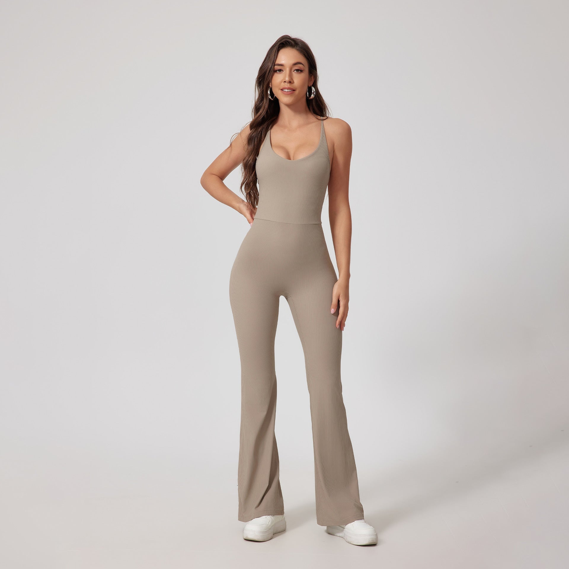 Tight Yoga Hip Lifting Sport Fitness Jumpsuit by Pear Girly