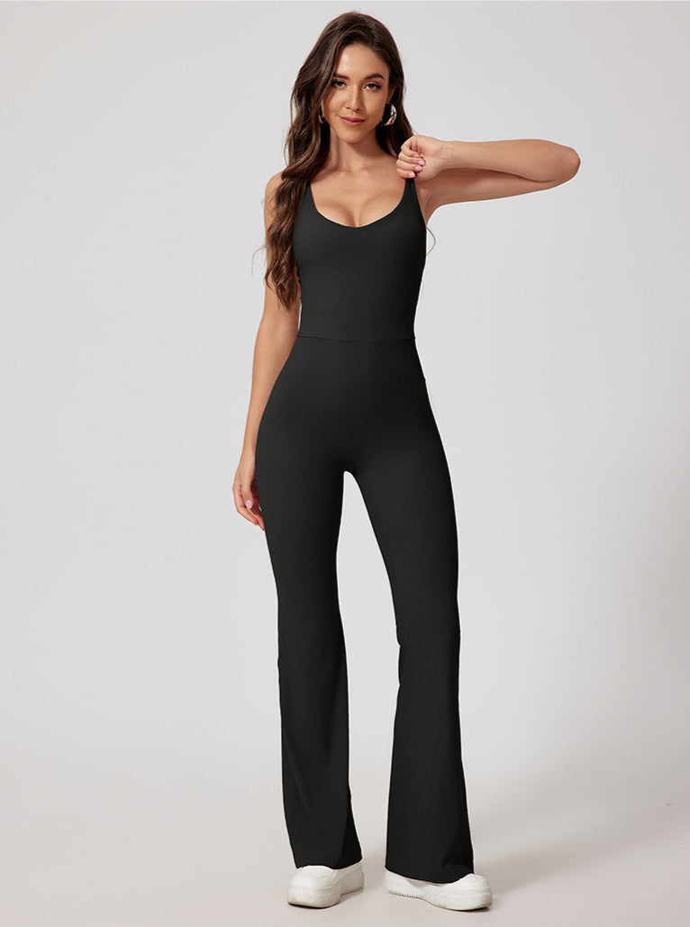 Tight Yoga Hip Lifting Sport Fitness Jumpsuit by Pear Girly