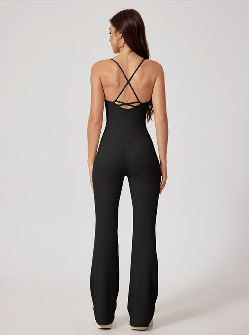 Tight Yoga Hip Lifting Sport Fitness Jumpsuit by Pear Girly