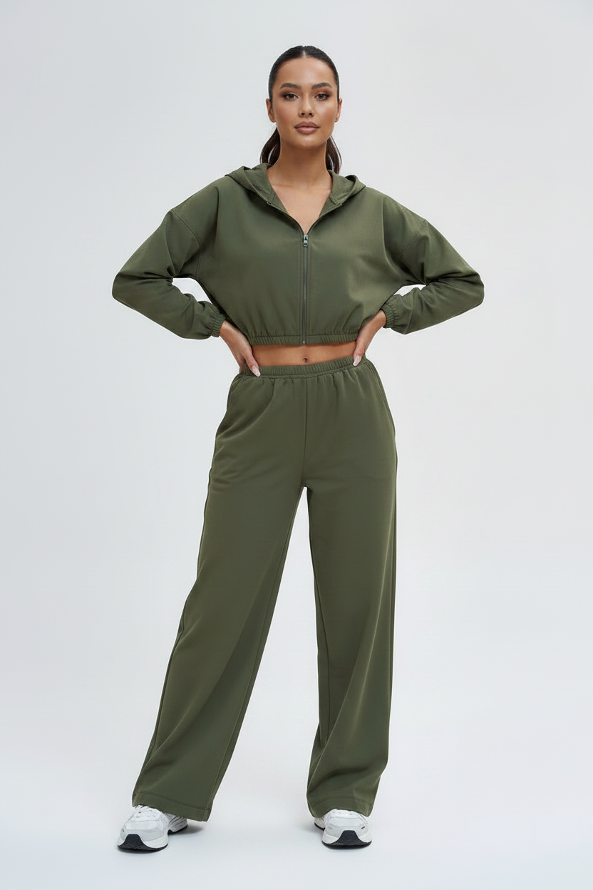 Evergreen Hooded Set by Pear Form