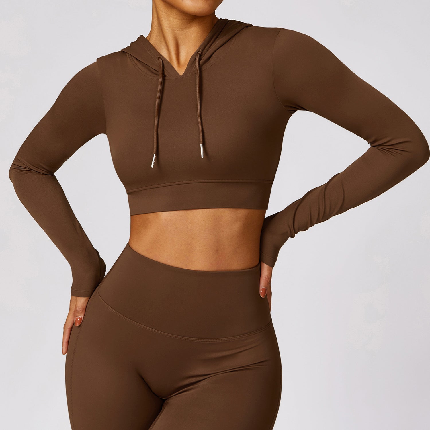 T-Shirt Hooded Workout Top by Pear Girly