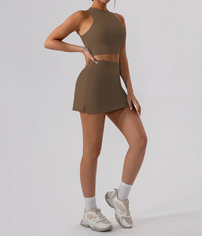 Cropped Halter Top by Pear Girly