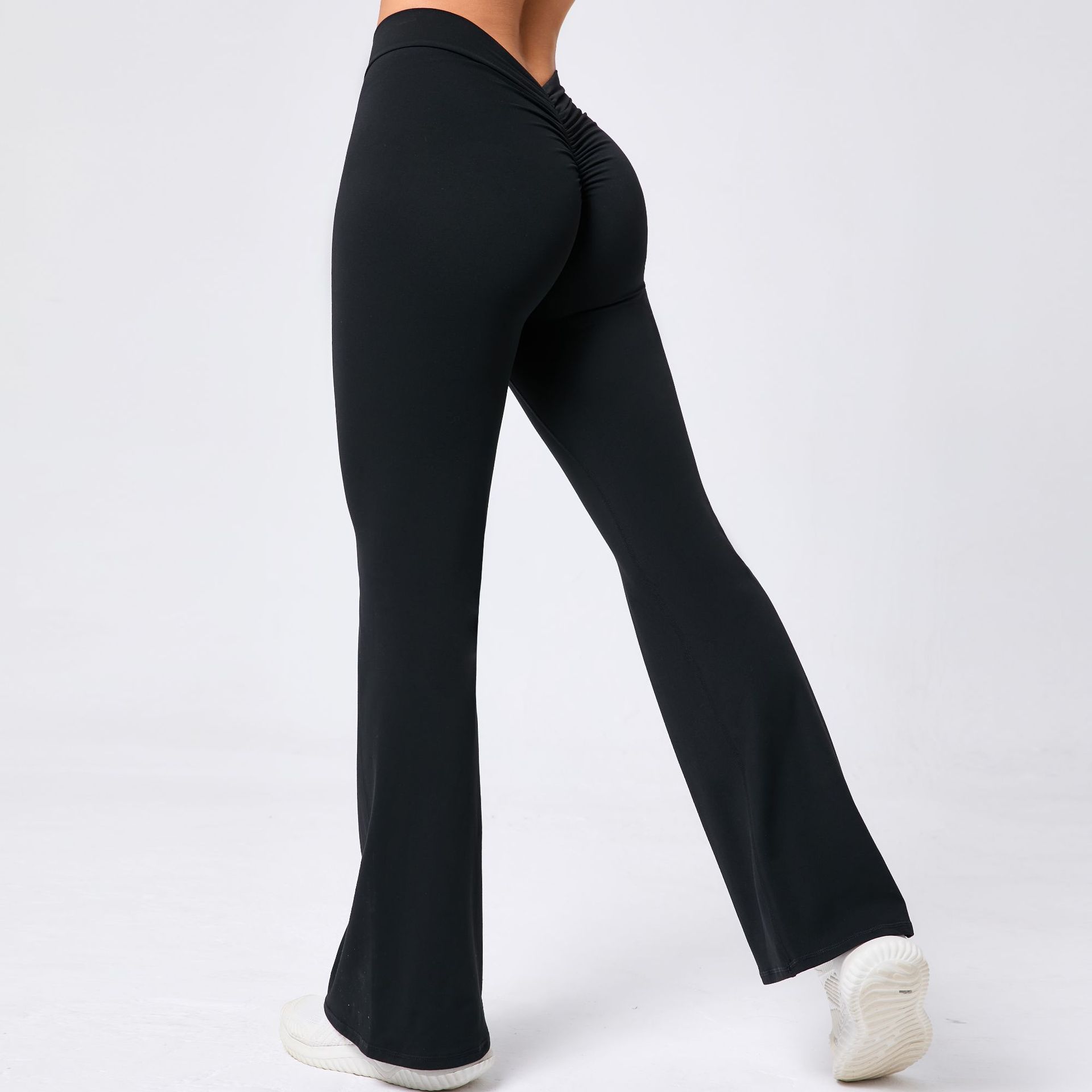 V Waist Bell Bottoms by Pear Girly