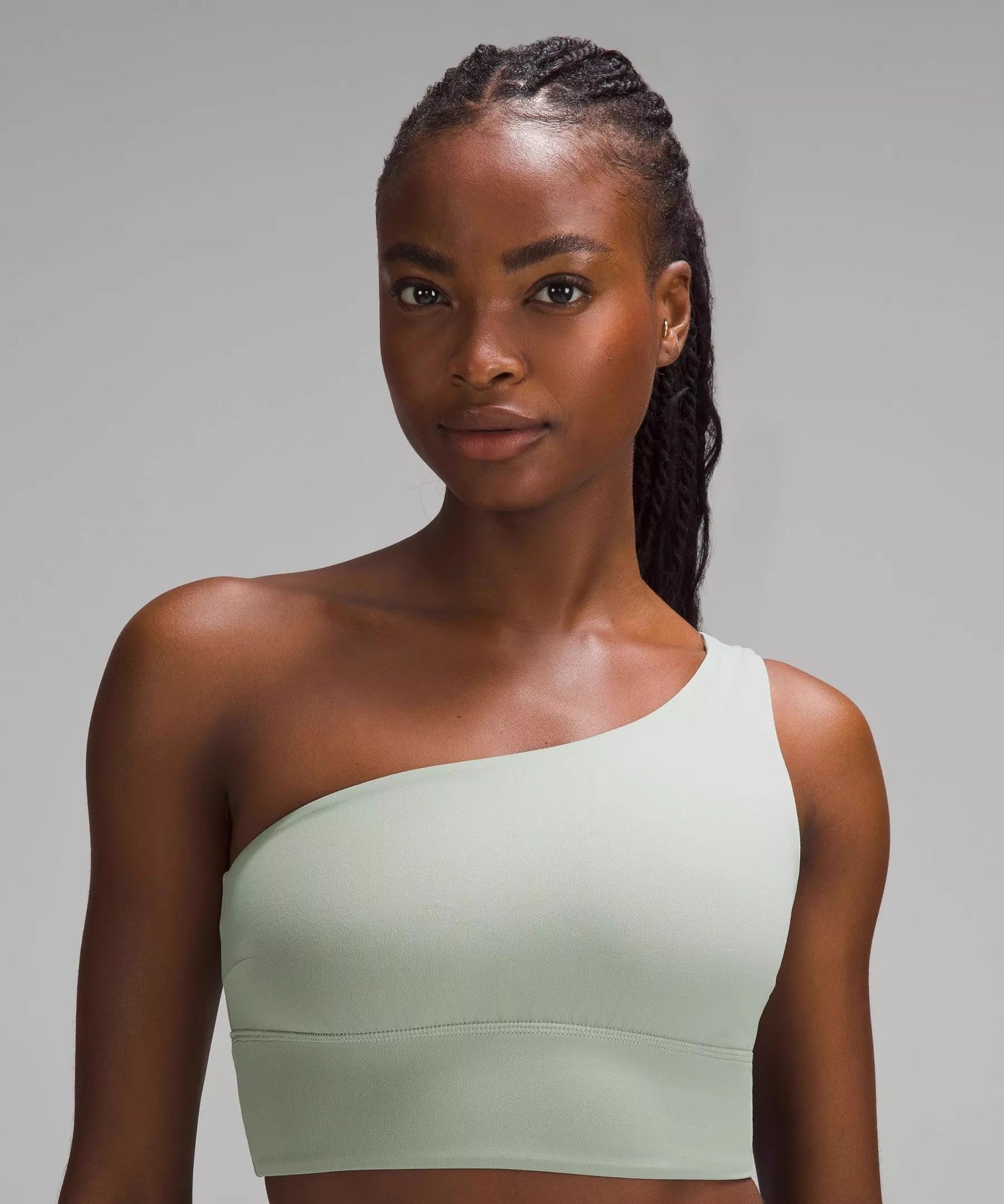 Seamless One-Shoulder Top by Pear Girly