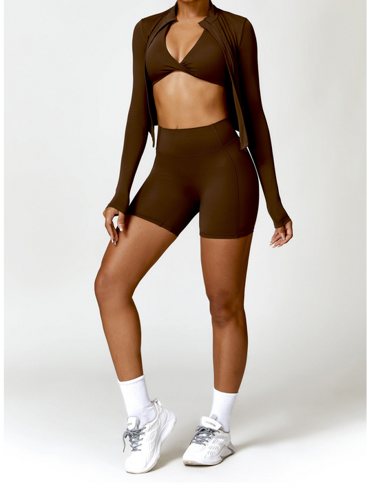 Long Sleeve Yoga Jacket by Pear Girly