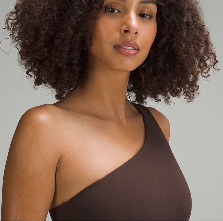 Seamless One-Shoulder Top by Pear Girly