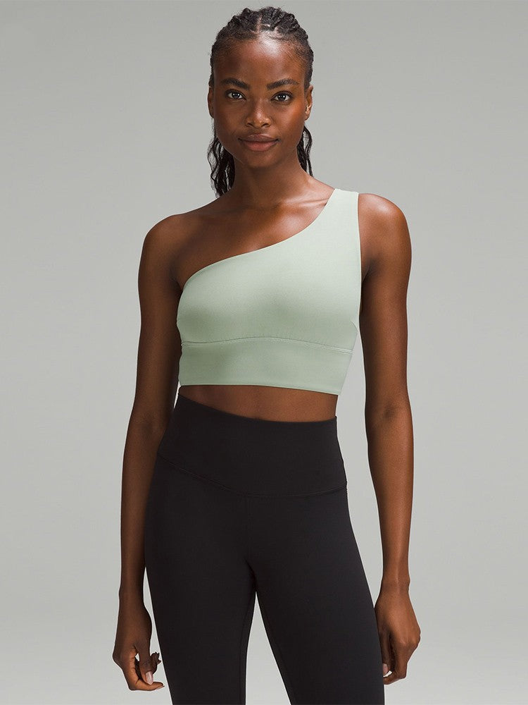 Seamless One-Shoulder Top by Pear Girly