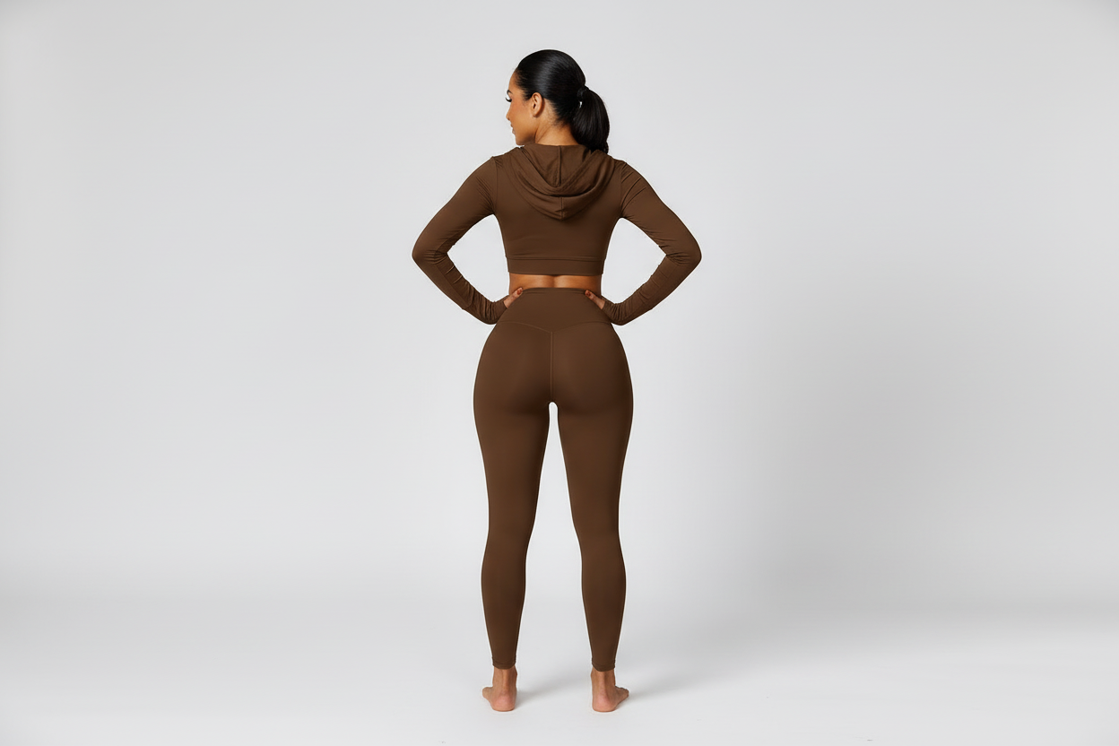 T-Shirt Hooded Workout Top by Pear Girly