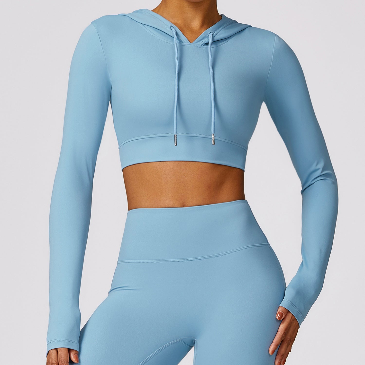 T-Shirt Hooded Workout Top by Pear Girly