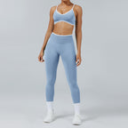 Seamless Back-Support Running Quick-Drying Yoga And Fitness Apparel Set by Pear Form