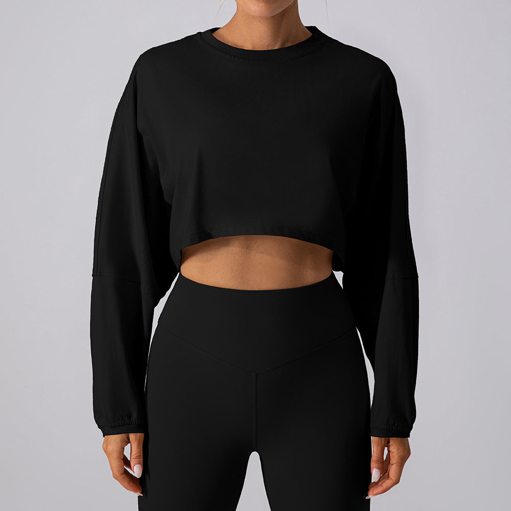 Crew Neck Cropped Top by Pear Girly
