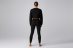 Crew Neck Cropped Top by Pear Form
