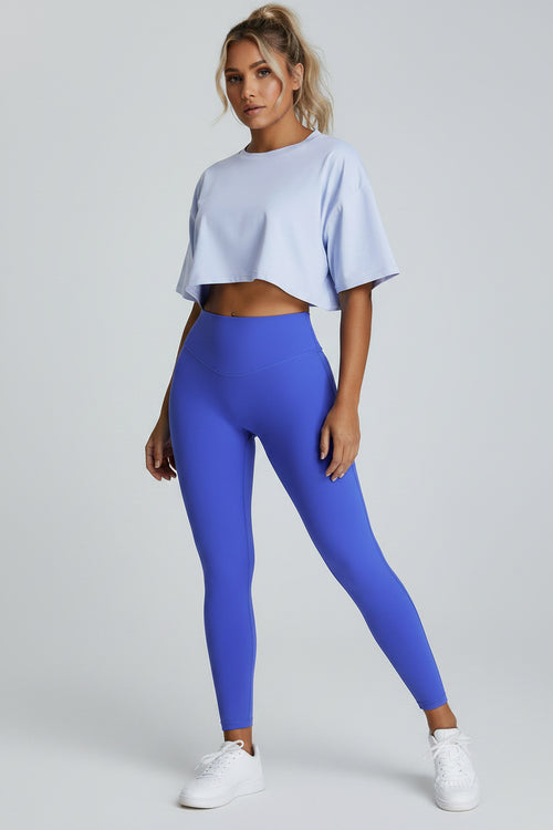 New Summer Breathable Quick-drying Yoga Clothes Women's Loose Running Leisure All-matching Workout Top by Pear Girly