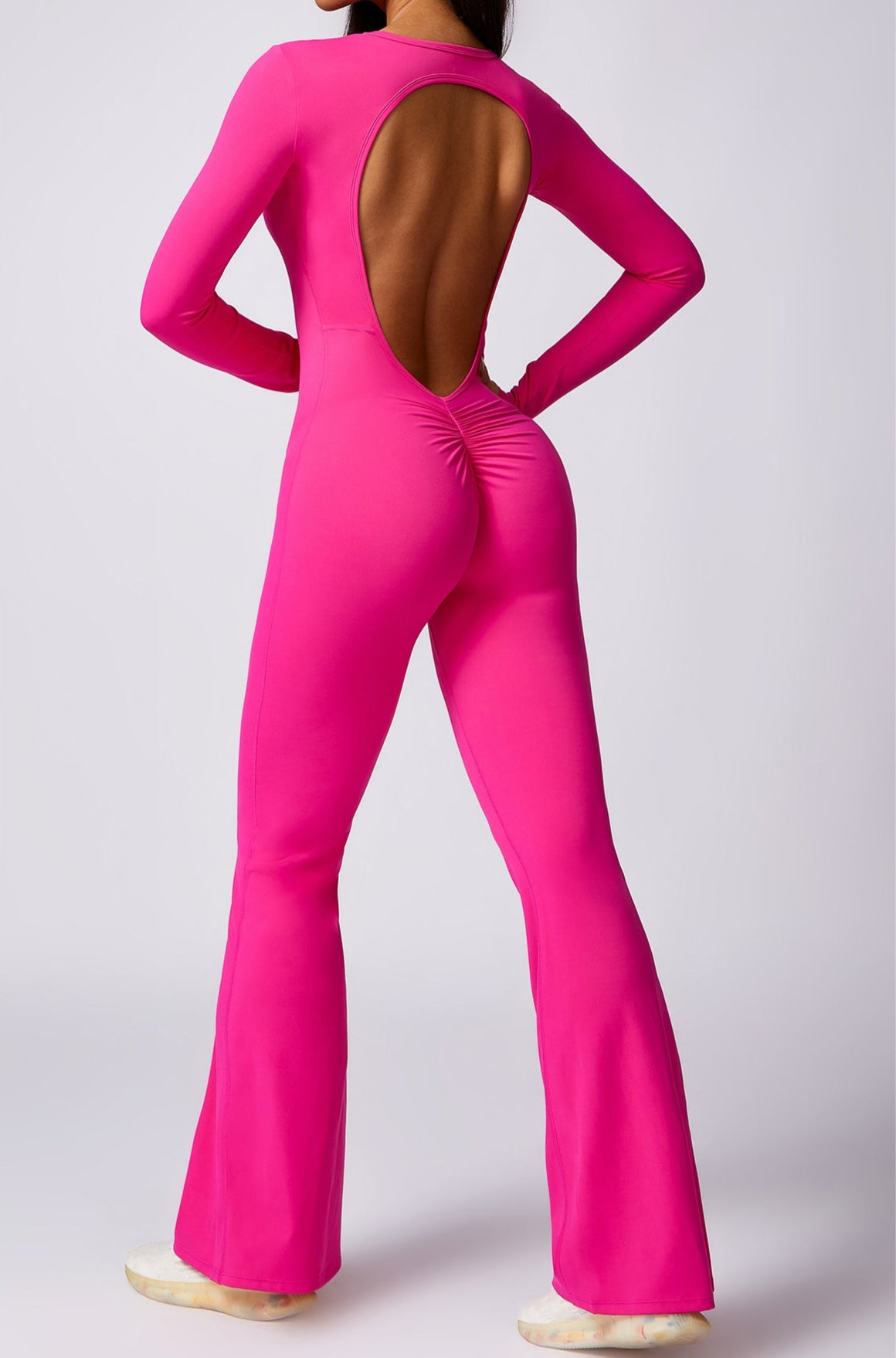 Long Sleeve Yoga Jumpsuit by Pear Girly