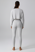 Crew Neck Cropped Top by Pear Form